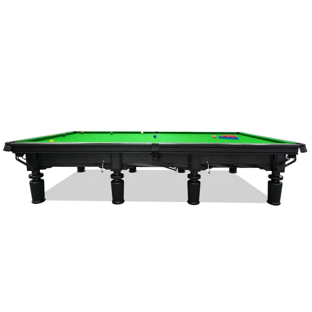 International standard rubber wood slate 12ft snooker table with advanced complete accessories
