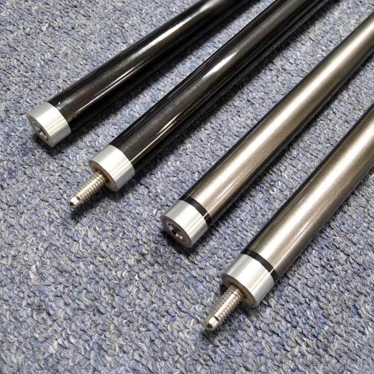 Hot Sell Black Grey Color 57inch Carbon Fiber 12mm Tip 1/2 Billiard Graphite Pool Cue stick