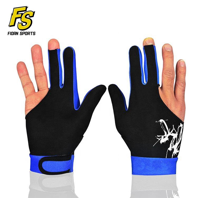 Women Men's Durable Lightweight 3-Finger Snooker Billiards Cue Gloves Waterproof Accessories for Shooters Sports Applicable