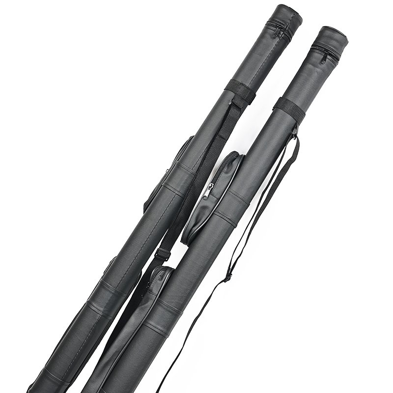 Through rod barrel snooker pool rod bag, round black eight bag, rod cover table tennis rod barrel nine ball pool supplies