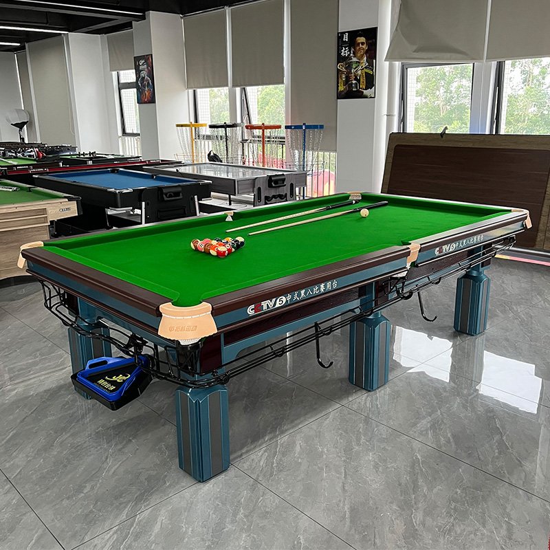 High Quality Solid Wood and Slate Snooker Billiard Pool Table with Steel Leg Panel Tournament Slate Snooker Table TP-Z28060