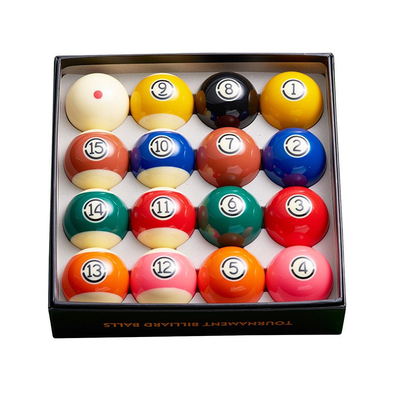 Wholesale Large-Sized 5.72Cm Competition-Level 8A Black Diamond Tv Billiard Balls