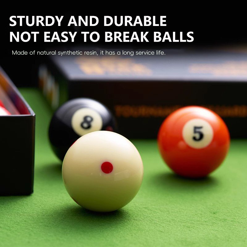Wholesale Large-Sized 5.72Cm Competition-Level 8A Black Diamond Tv Billiard Balls