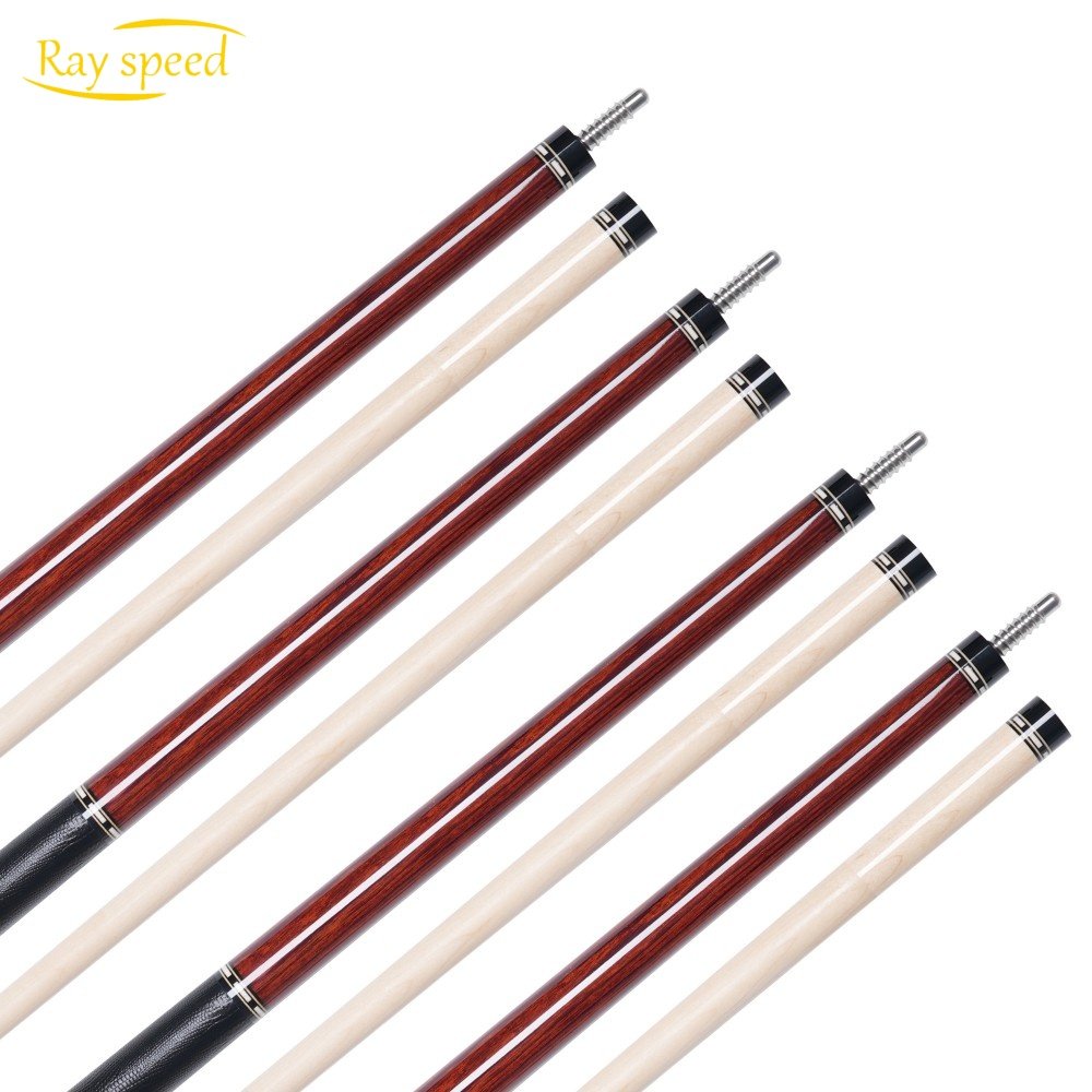 Rayspeed Professional Billiard Pool Cue Half Carbon Core Center Joint Cue Cocobolo Wood Hard Maple shaft Radial Joint 12.5mm Tip