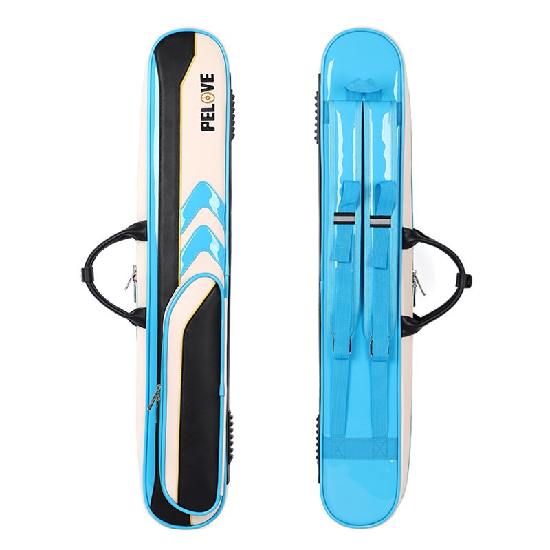 Waterproof 3*4 Billiard Cue Bag New Sports Style PU Leather Material with Arrow Design Soft Cue Case for Cue Stick
