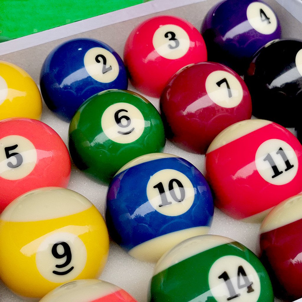 Wholesale High Quality 57.2mm Resin Pool Billiard Table Balls Snooker Cue Ball Accessories with Box Packaging