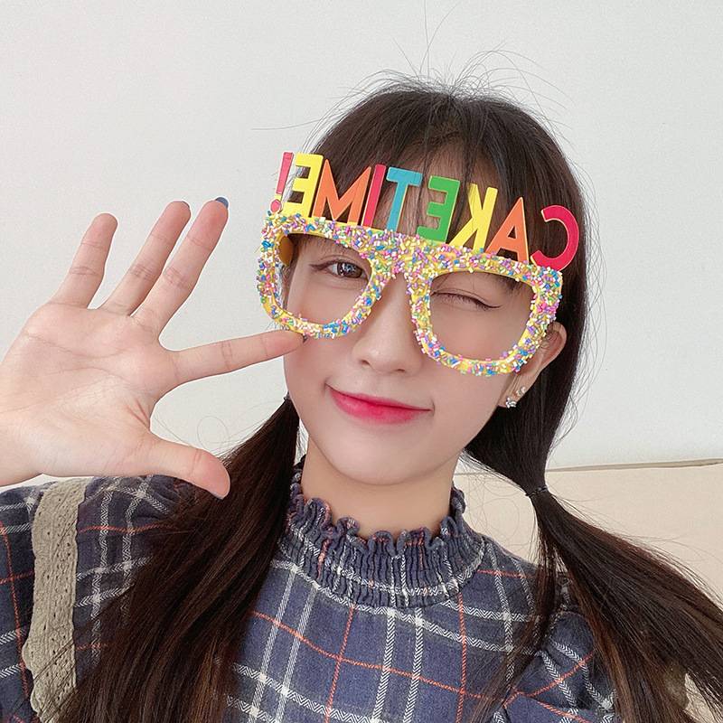 Yellow candy glasses