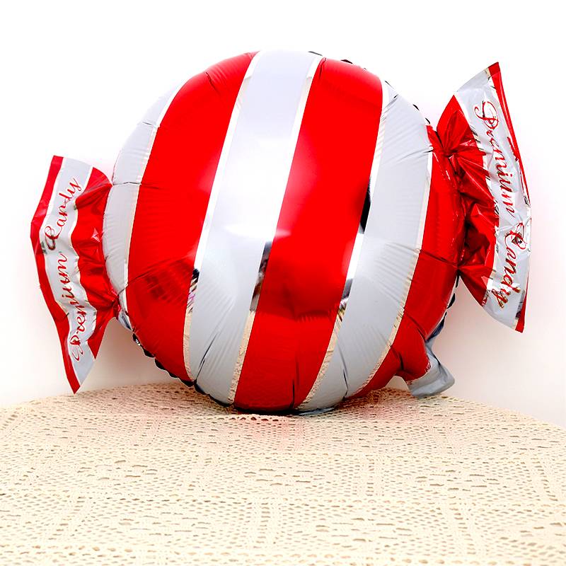 Large red striped candy