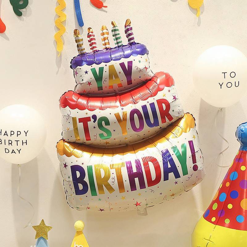 Color cake gas balloon