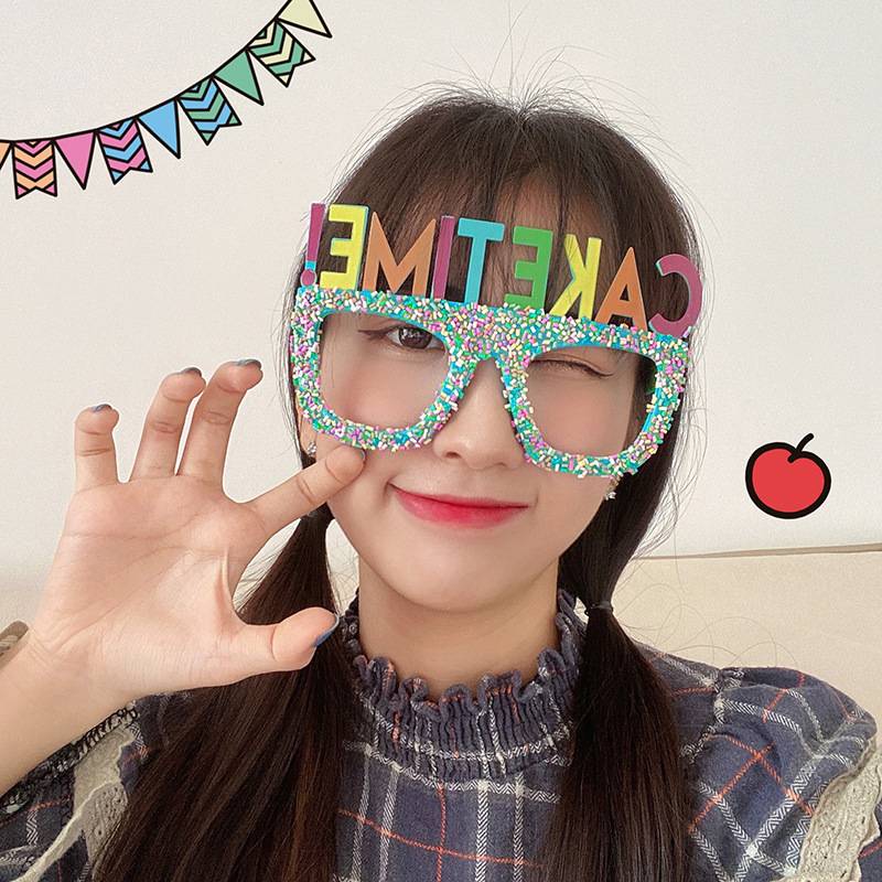 Blue candy glasses