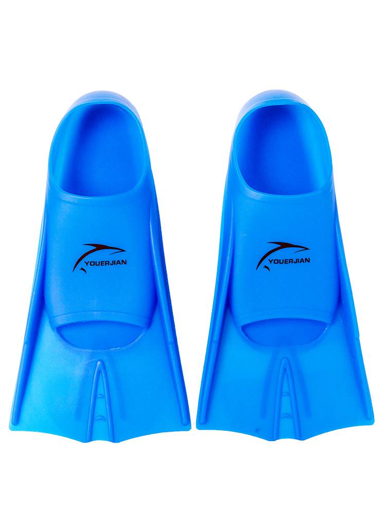 Silicone short foot Free swimming training men and women adults, butterfly, frog shoes swimming snorkeling equipment professional diving
