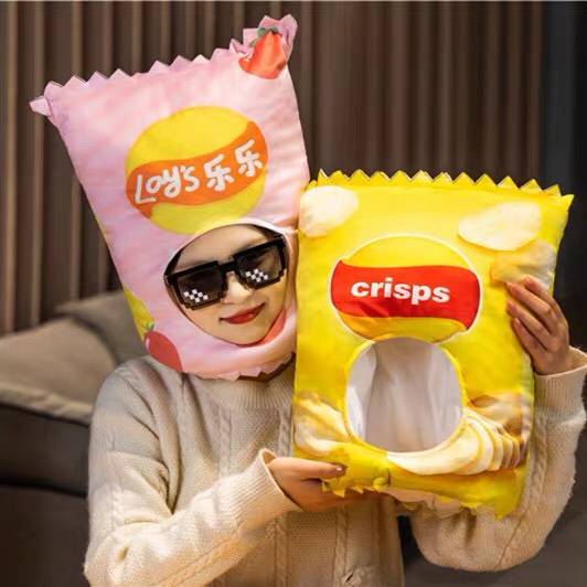 Japan and South Korea INS Creative Splayed Rice Blossom Hermore Funny Food Potato Chicken Hat Children's Performance Supplies Prop Proper Gift Women