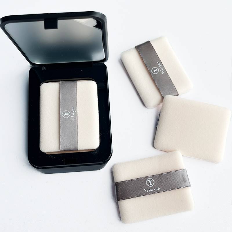 Eliyan L'Oreal powder puff replaced powder biscuits double -sided velvet fixed makeup square soft and delicate fixed makeup