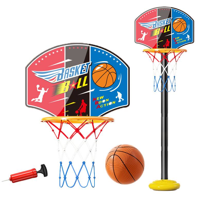 Children's basketball frame shooting shelf toys can lifted the indoor house male girl baby mute ball birthday gift