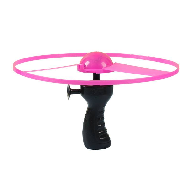 The new drawing line light -up flying saucer flying sauceflower bamboo dragonfly thickened soft flying disk kindergarten children outdoor toys batch