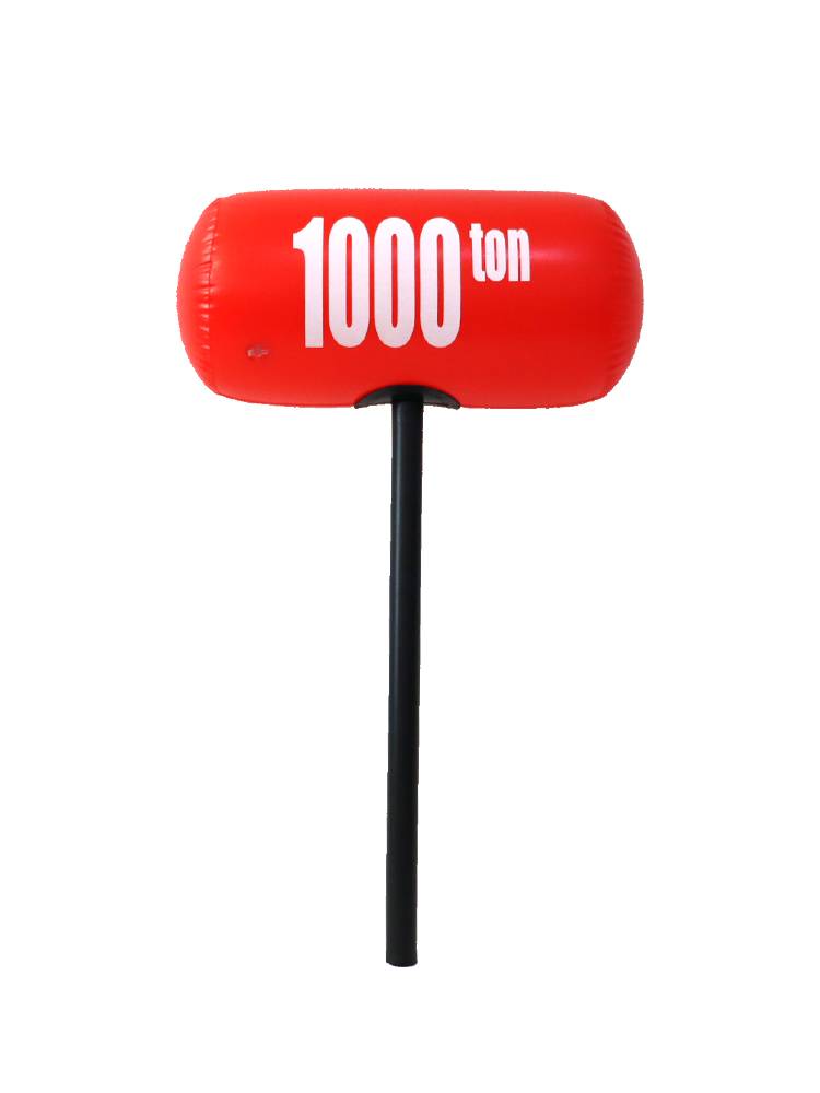 Large -scale game props Large thousand tons of hammer interactive punishment for inflatable hammer thick group construction activities