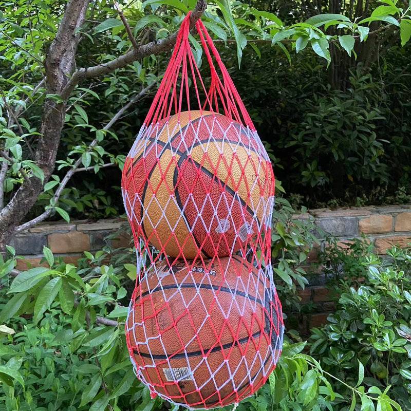 Small mesh net pocket (red and white) length is about 60cm long