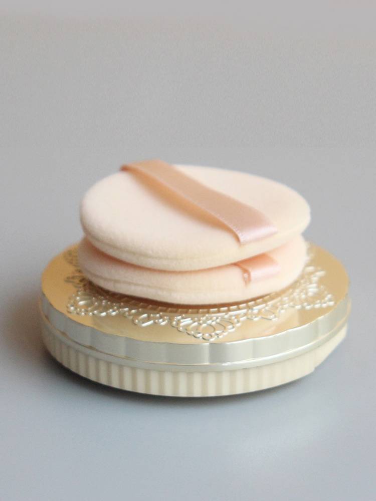 CT powder cotton sugar powder replace the fluff round -shaped velvet powder puff superstructure fixed makeup powder trumpet puff