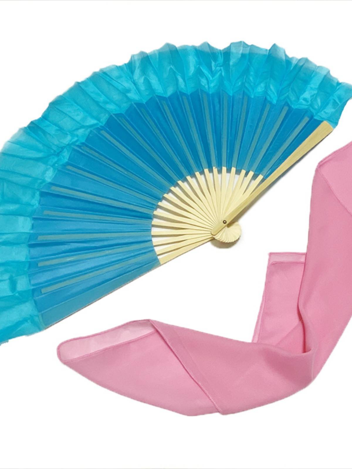 Eight -level Chashan Singing Fan Fan Silk Scarf Hand Scarf Chinese Dance Association Testing props Anhui Huagu Yunnan Fan