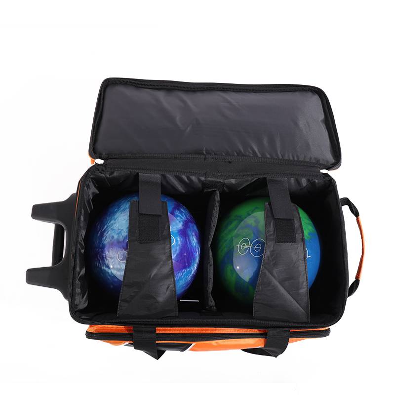 ZTE's new Aboni ebonite bold ball bun lever transparent wheel double ball bag