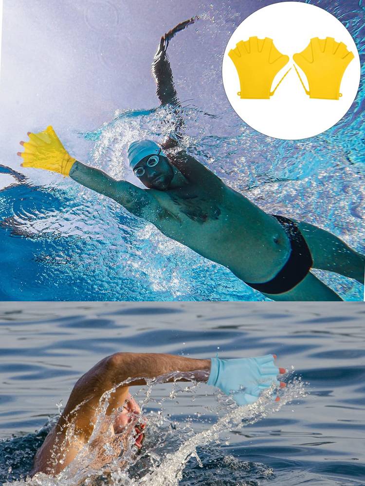 Frog swimming silica gel, half-hand gloves scuba-diving kid diving from swimming training for children