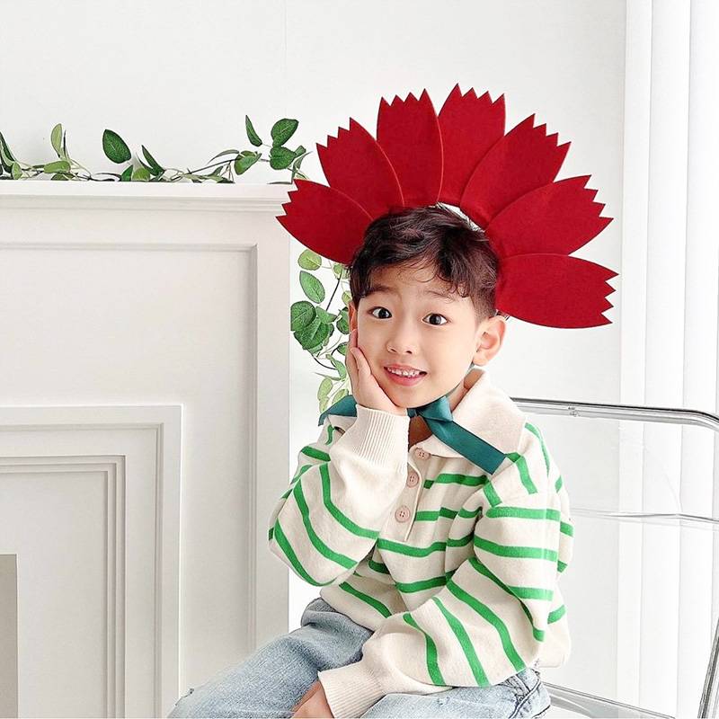 Sunflower headgear-red