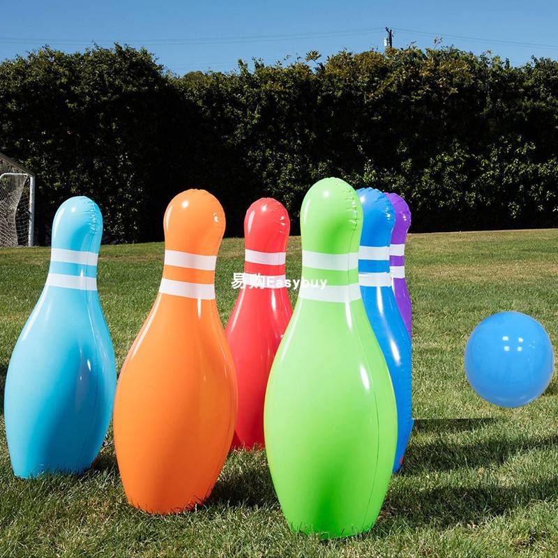 Children's Plastic Blowing Toys Flames Air Bull Set 1 Ball Ball 6 Bottle Entertainment Game Interactive Prop