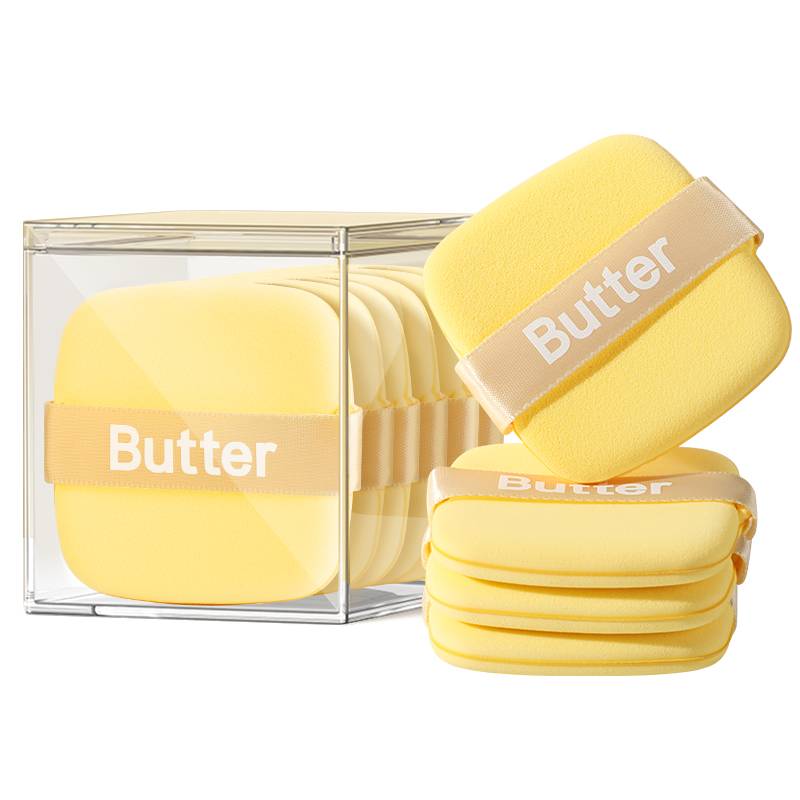 Puff butter biscuit foundation Dedicated super soft sponge blush powder, fixed makeup, wet and wet replacement double -sided