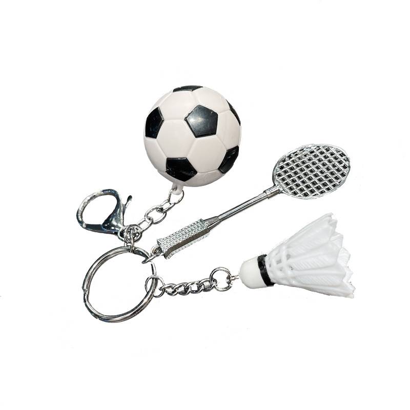 Simplified keychain Men's Backpack Football Small Jewelry Badminton Sports Style Smart Memorial Emergency