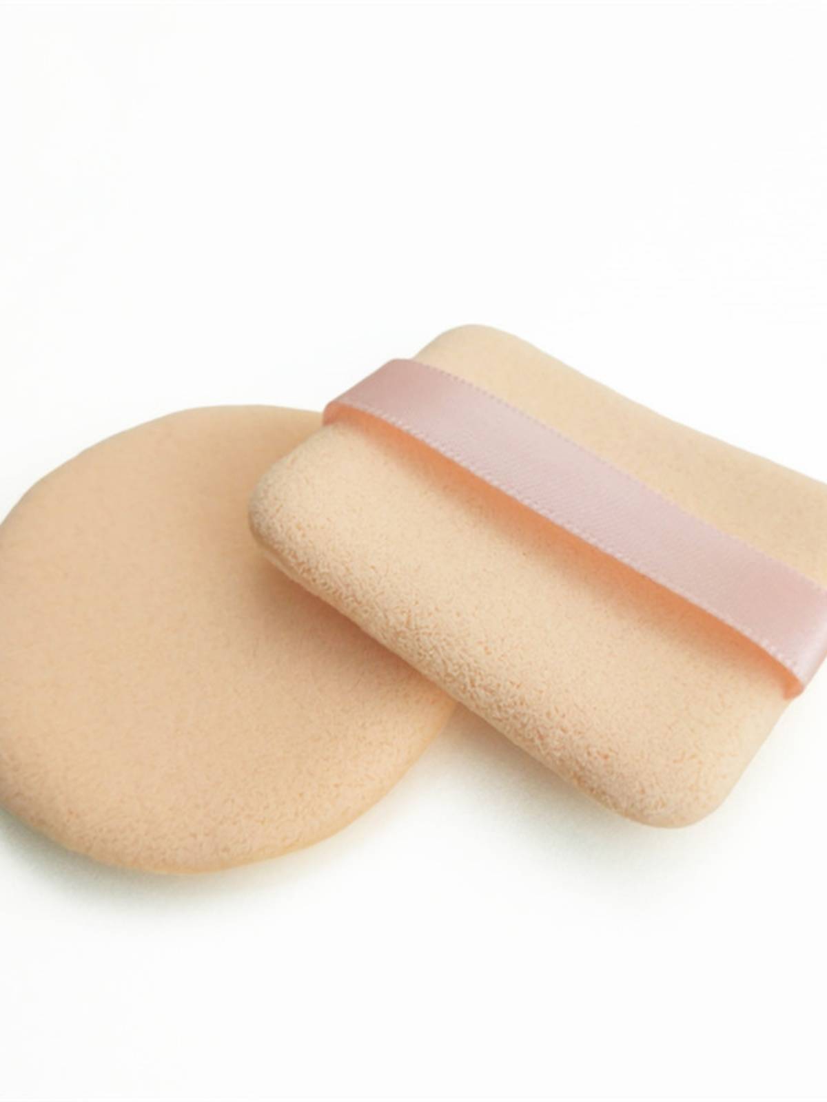 6 pieces of fixed makeup powder powder puff ribbon hook hooks round square cavernous latex wet wet dual -use makeup loose puff