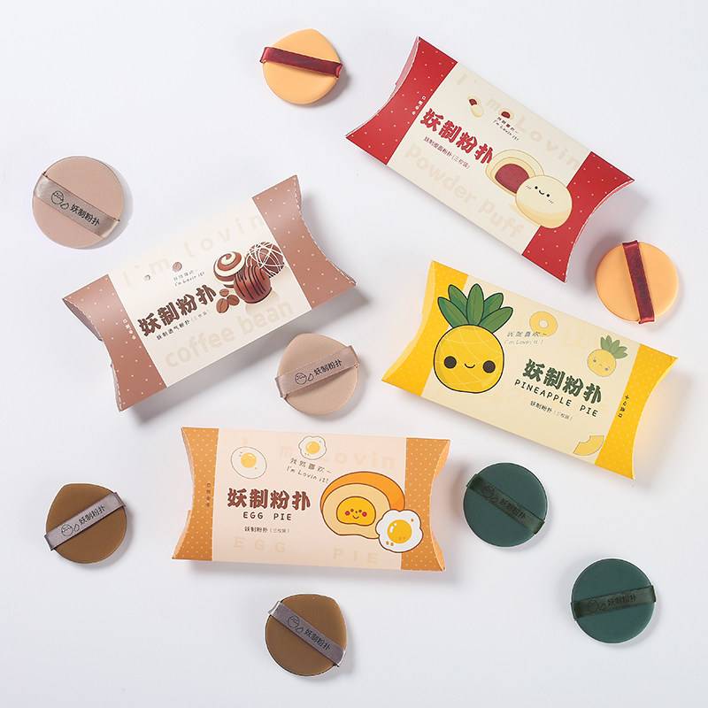 Demon Puff pineapple pineapple, flour flour, egg yolk puff pins, makeup eggs isolation egg foundation liquefied makeup sponge