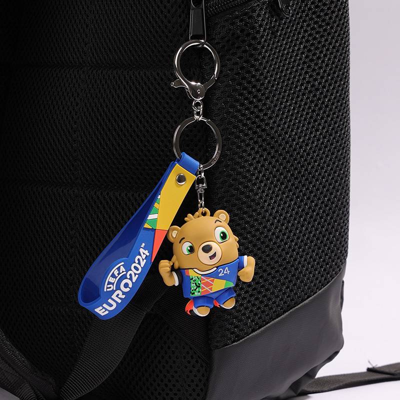 2024 German football European Cup mascot keychain official surrounding collection star decoration card commemorative product
