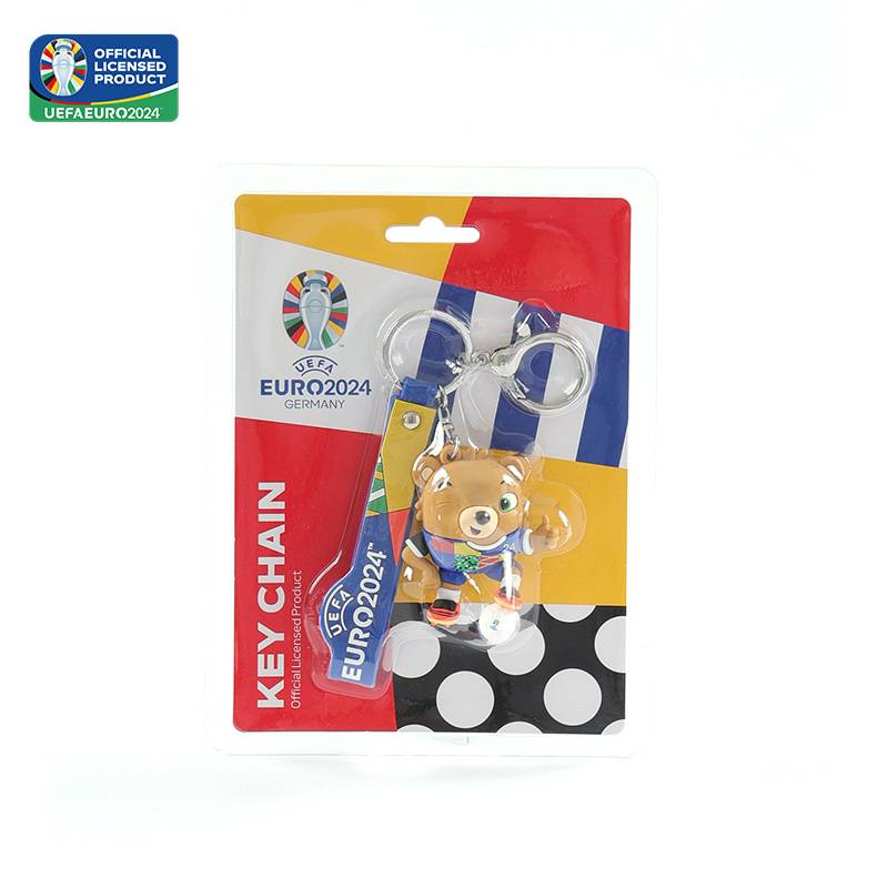 2024 German football European Cup mascot keychain official surrounding collection star decoration card commemorative product