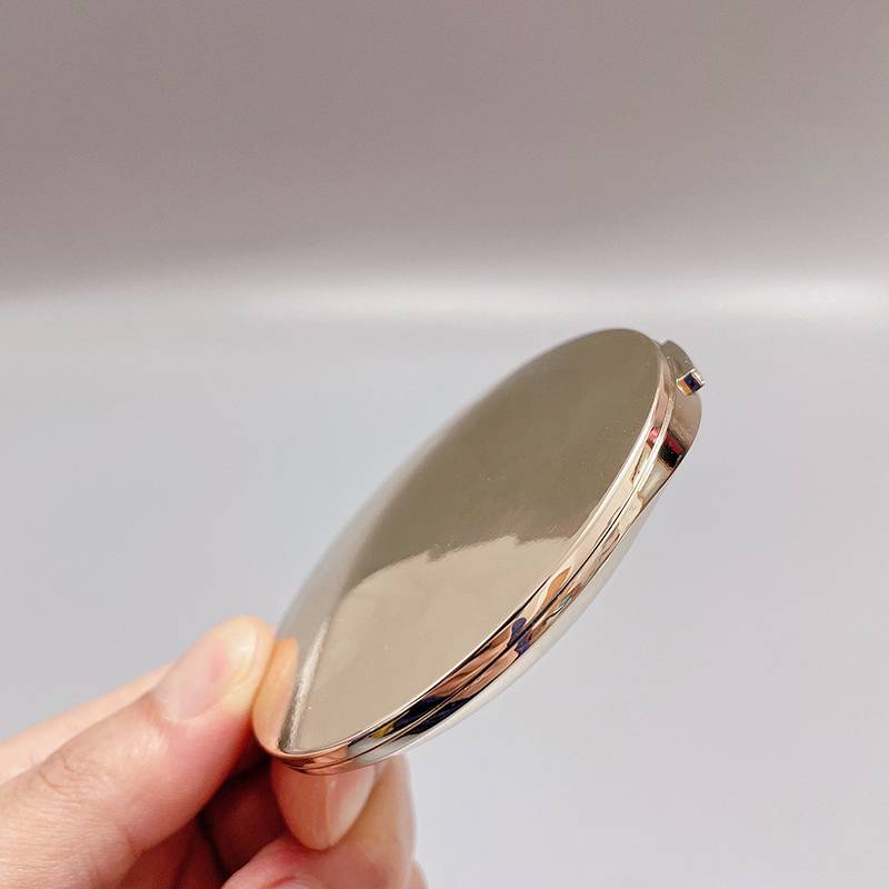 Golden thin powder empty box