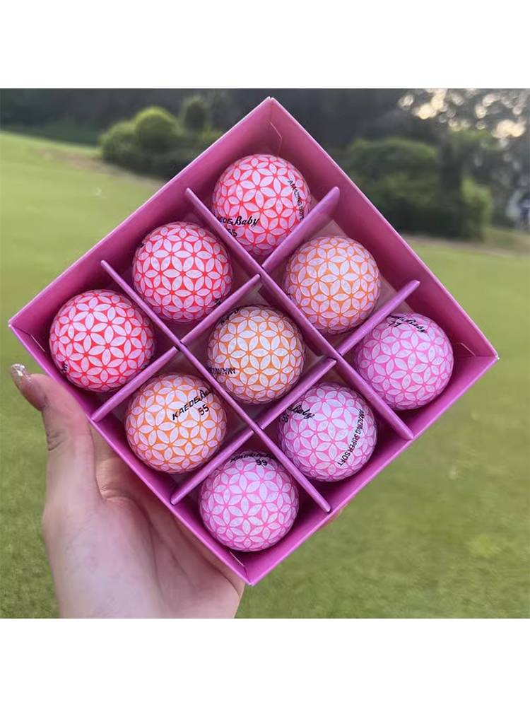 Japan Kaede golf ball pink two -layer game cherry blossom powder cute aiming line 9 capsule long distance ball