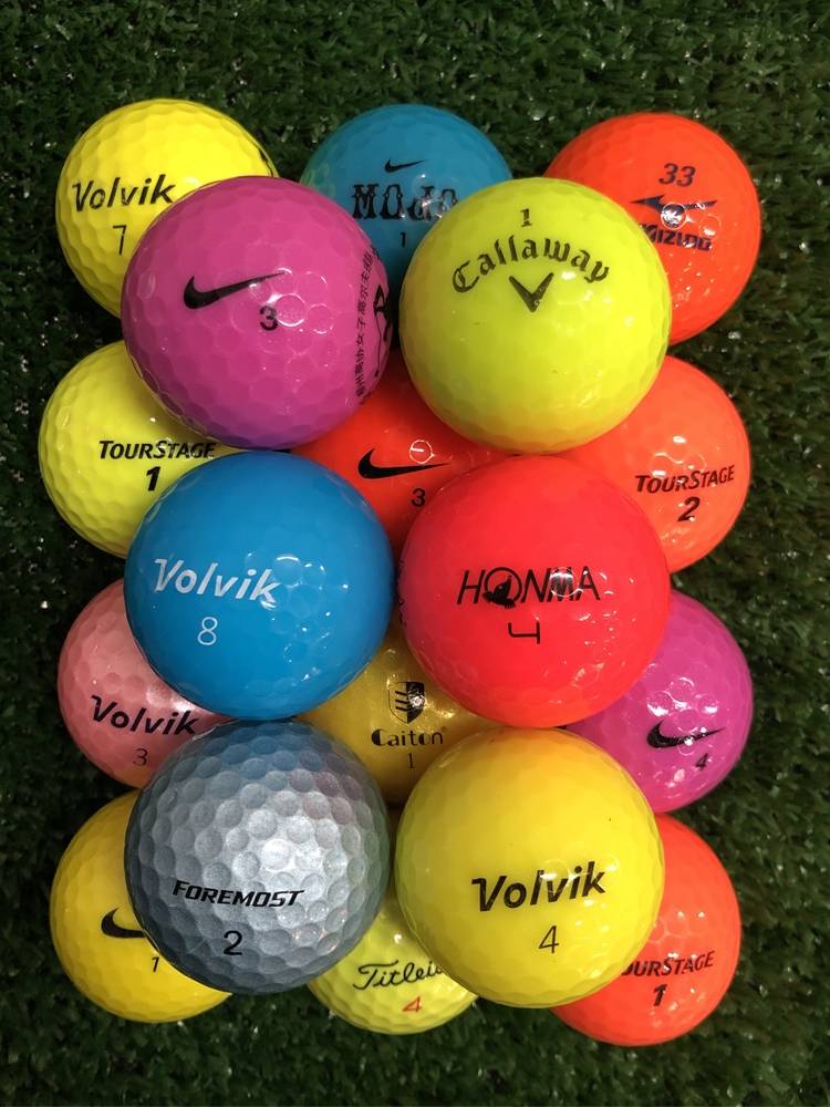 Second -hand matte ball color ball Calway Football Big B big S red horse color ball end game golf ball