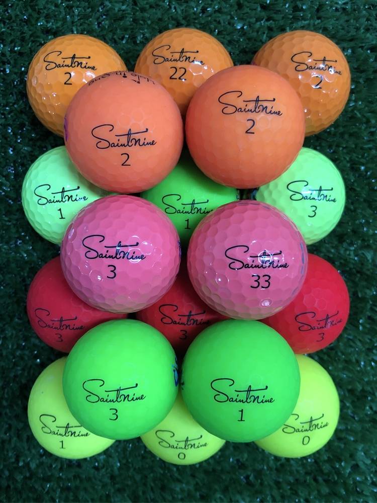 Second -hand matte ball color ball Calway Football Big B big S red horse color ball end game golf ball