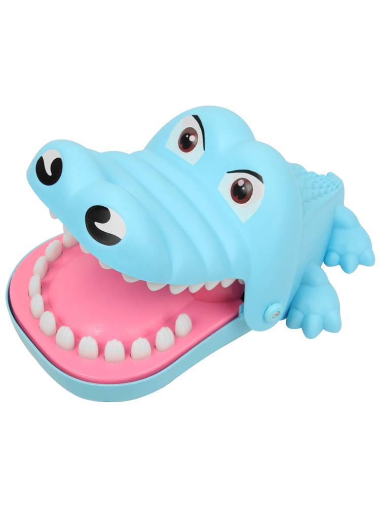 Baby biting his fingers, a little crocodile, pumping the teeth, dinosaur shark boy children to decompose interactive toys
