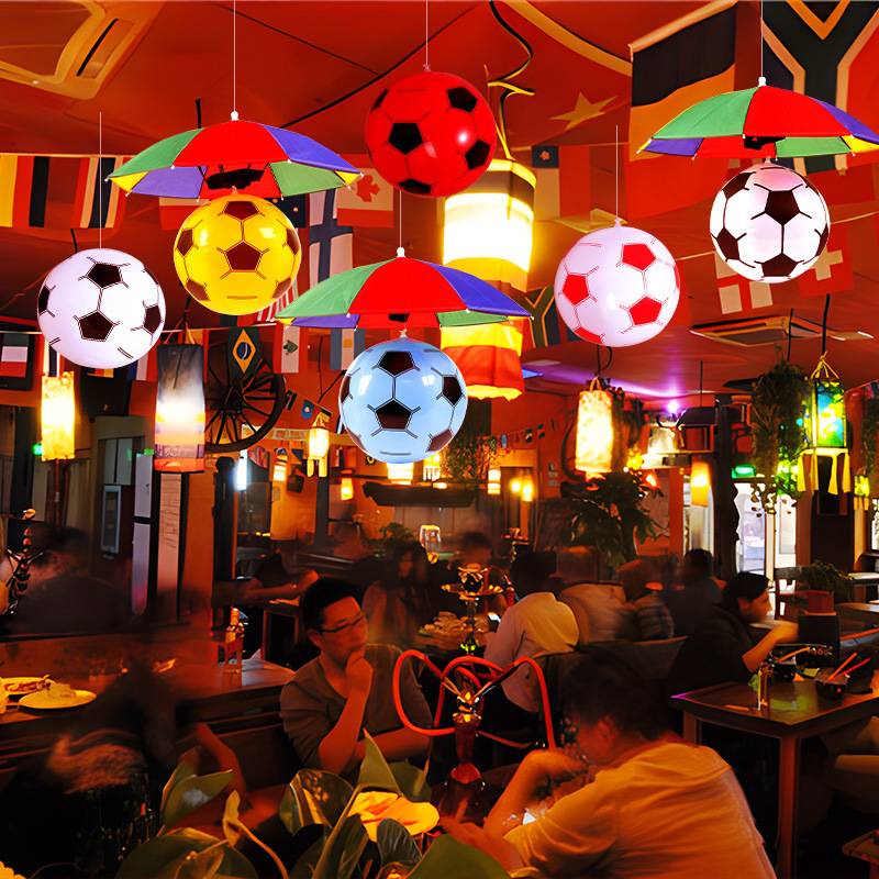 2024 German European Cup Decoration IWC Bar Shopping Mall Barbecue Shop Sports Lottery Lottery Flash Football