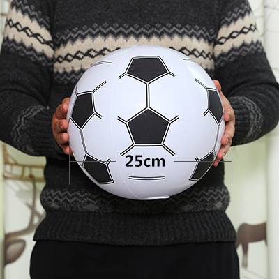 Black and white inflatable football