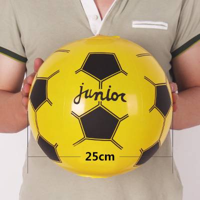 Yellow black inflatable football