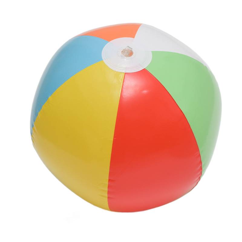 Six -colored beach ball 12 inches