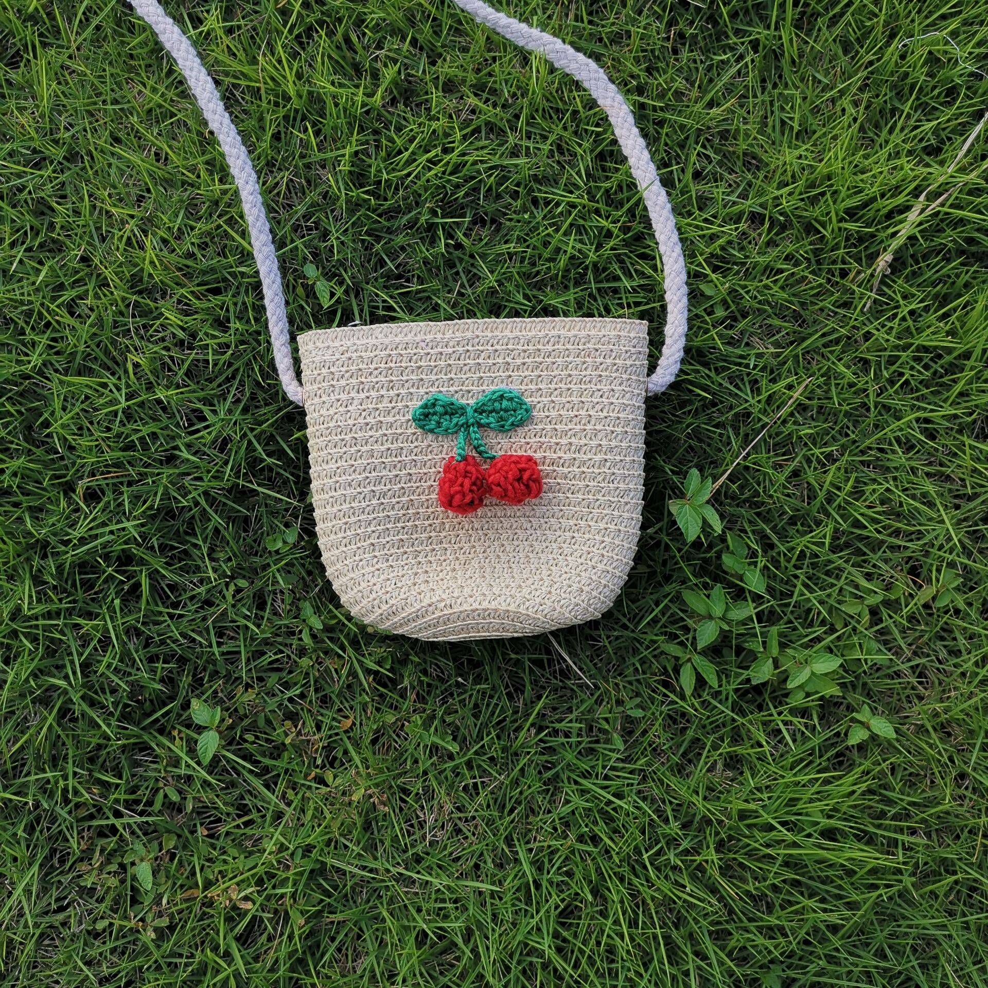 Beige cherry (knitted cherry)