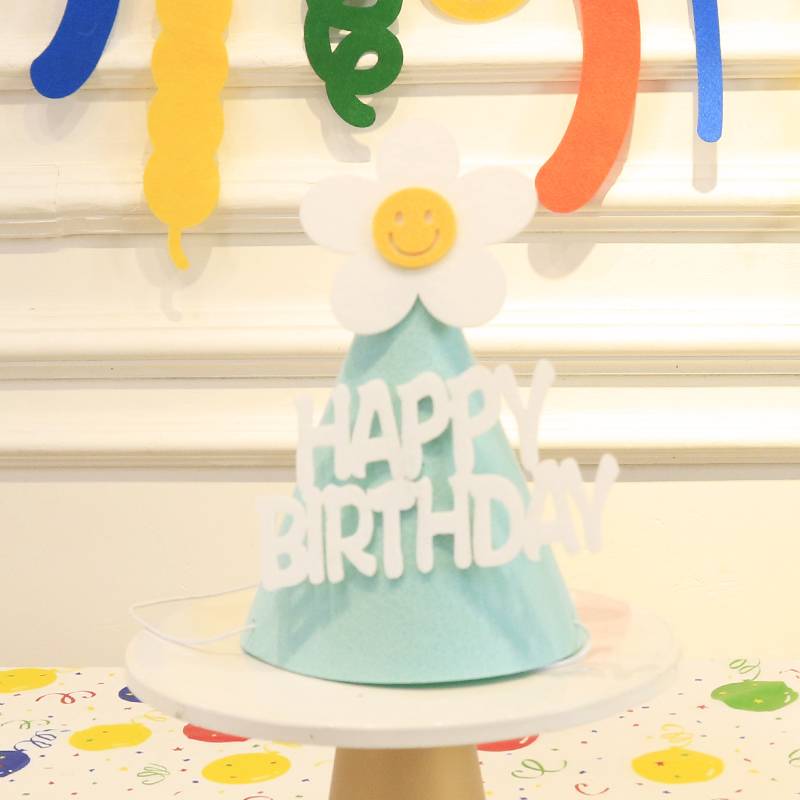 Light blue chick Birthday hat