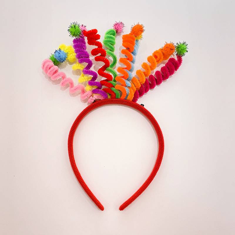 Colorful spring ball head hoop-1