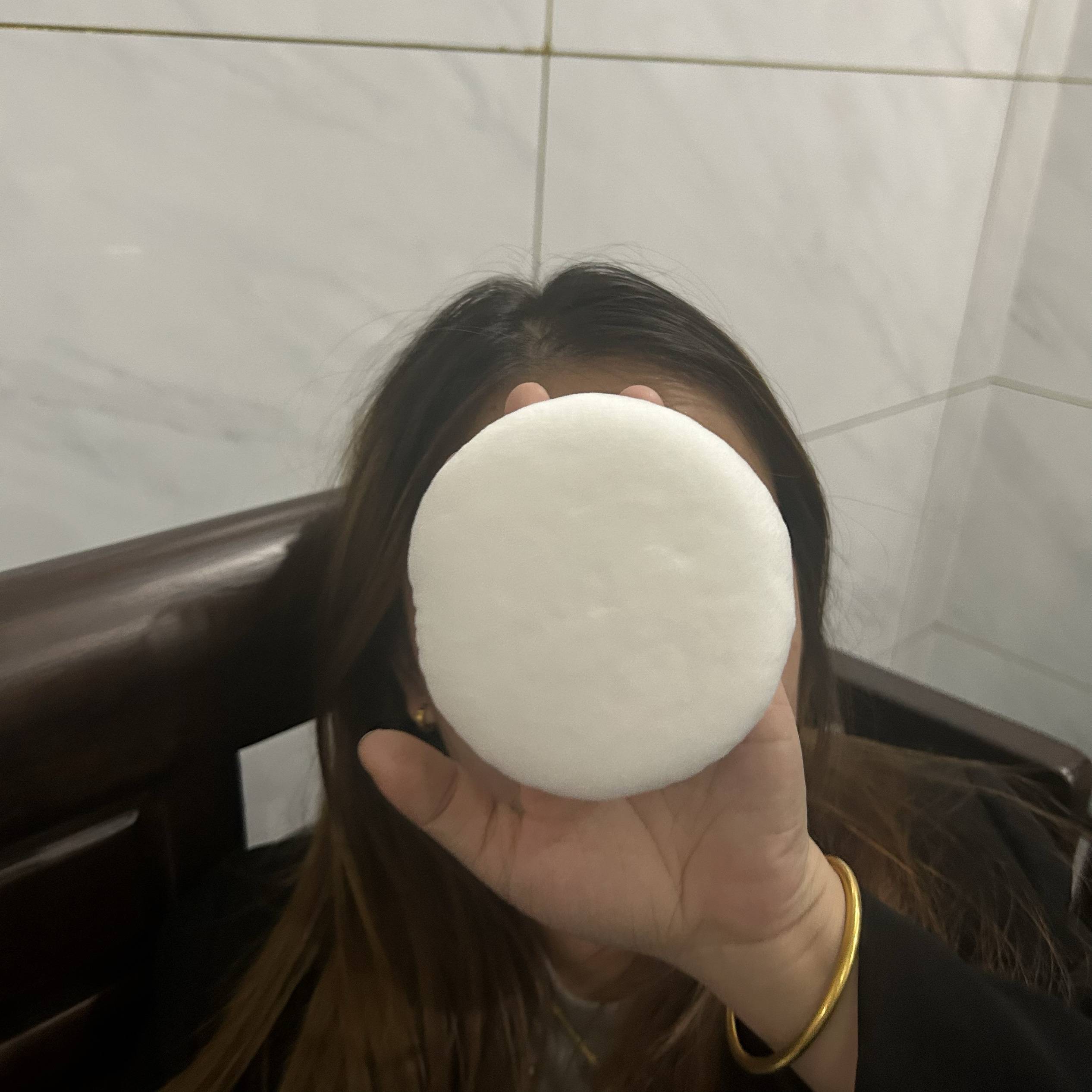 10 cm small powder puff white
