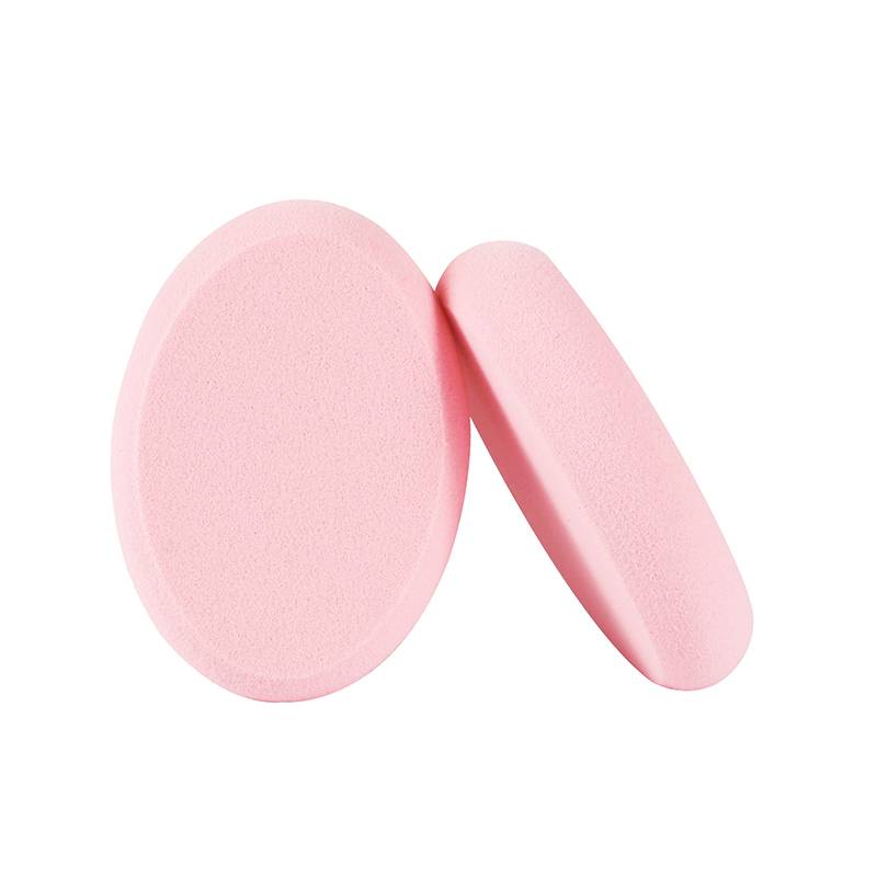 Oval powder puff pink 2 tablets
