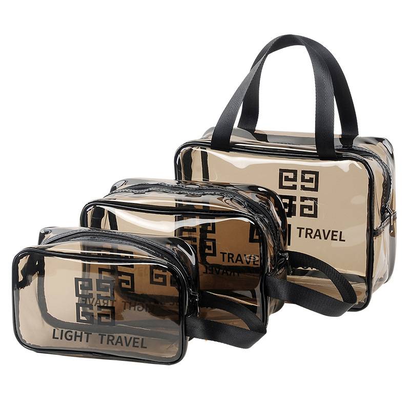 Wet and wet separation, wash bag double -layer portable tourism transparent waterproof swimming bathing bag, storage bag female high -end