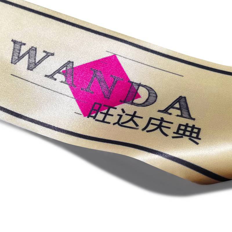 opening ribbon -cutting color ribbon custom brand logo ribbon printing opening item products scissors tray