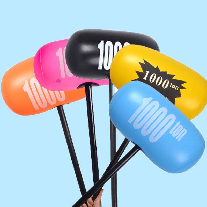 Large inflatable hammer black thousand -ton hammer children knocking toys, thousand -ton hammer balloon activity funny wedding punishment